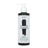 dpHUE Gloss+ Dark Brown bottle pour showcases easy, mess-free color boost and conditioning.