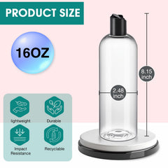 DPLASKA clear bottle showing easy squeeze dispensing for controlled use.