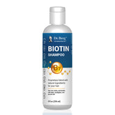 Dr. Berg Biotin Shampoo bottle front highlighting premium biotin formula for vitality