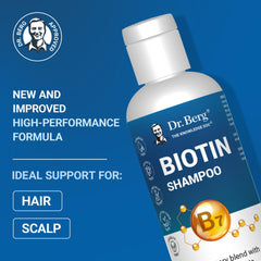 Dr. Berg Biotin Shampoo ingredients-tea-tree showing natural oils for scalp balance