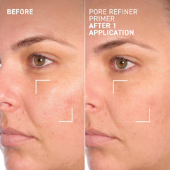 Dr. Brandt Pores No More velvet finish mattifies shine.