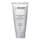 Dr. Brandt Pores No More Primer bottle close-up showing matte finish