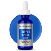 Dr. Brenner copper peptide serum bottle highlighting premium anti-aging formulation