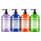 Dr. Bronner's Organic Sugar Soap Lavender bottle delivers a creamy lather and calming aroma.