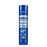 Dr. Bronner's Bálsamo labial orgánico de menta, frente, hidrata labios y aporta frescura