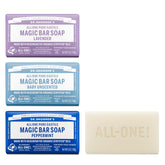 Dr. Bronner's barra magia espuma: espuma rica para rostro y cuerpo.