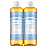 Dr. Bronner's Jabón Castile: botella visible y espuma rica para piel suave