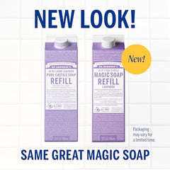Dr. Bronner's Lavanda: espuma rica, ideal para ducha diaria