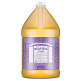 Dr. Bronner's lavender pure-castile soap lather close-up for gentle cleansing