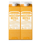 Dr. Bronner's Magic Soap Citrus refill bottle for kitchen and body care use