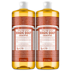 Dr. Bronner's Magic Soap eucalyptus bottle for a versatile gentle clean.