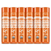 dr bronners organic lip balm orange ginger six-pack for dry lips and travel