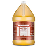 Dr. Bronner's Pure-Castile eucalyptus bottle for versatile skin and home cleaning.