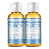 Dr. Bronner's Pure-Castile Bebé sin fragancia, vertido suave para piel sensible.