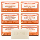 Dr. Bronner's Tea Tree Magic Bar lathers richly for refreshed skin.