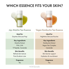 Milky essence texture close-up highlighting lightweight hydration without heaviness.