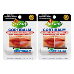 Dr. Dan's Cortibalm para labios secos ofrece cuidado suave y alivio.