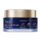 Dr. G Black Snail Cream en bote para hidratación intensa.