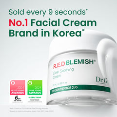 Dr. G R.E.D. Blemish Clear textura gel, absorción rápida.