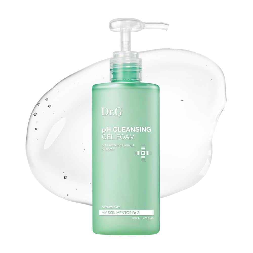 Dr.G pH Cleansing Gel Foam en botella con dispensador para uso diario suave