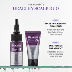 Dr. Groot milagro en ducha: aplicación cremosa para el cuero cabelludo.