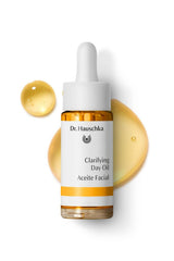 Dr. Hauschka Clarifying Day Oil dropper applying for fast-absorbing care