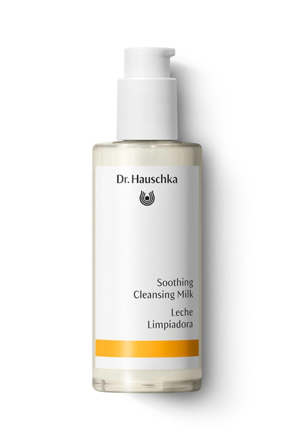 Dr. Hauschka soothing cleansing milk bottle for gentle cleansing across skin types.