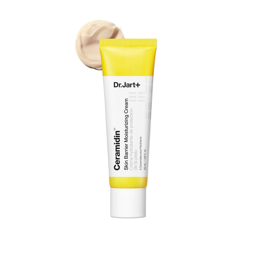 Dr.Jart+ Ceramidin Skin Barrier Cream packaging shown for daily use