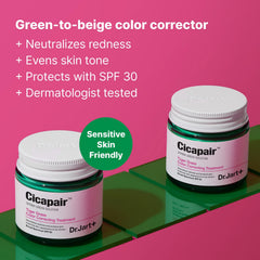 Dr.Jart+ Cicapair CC Cream on skin demonstrates an even tone.