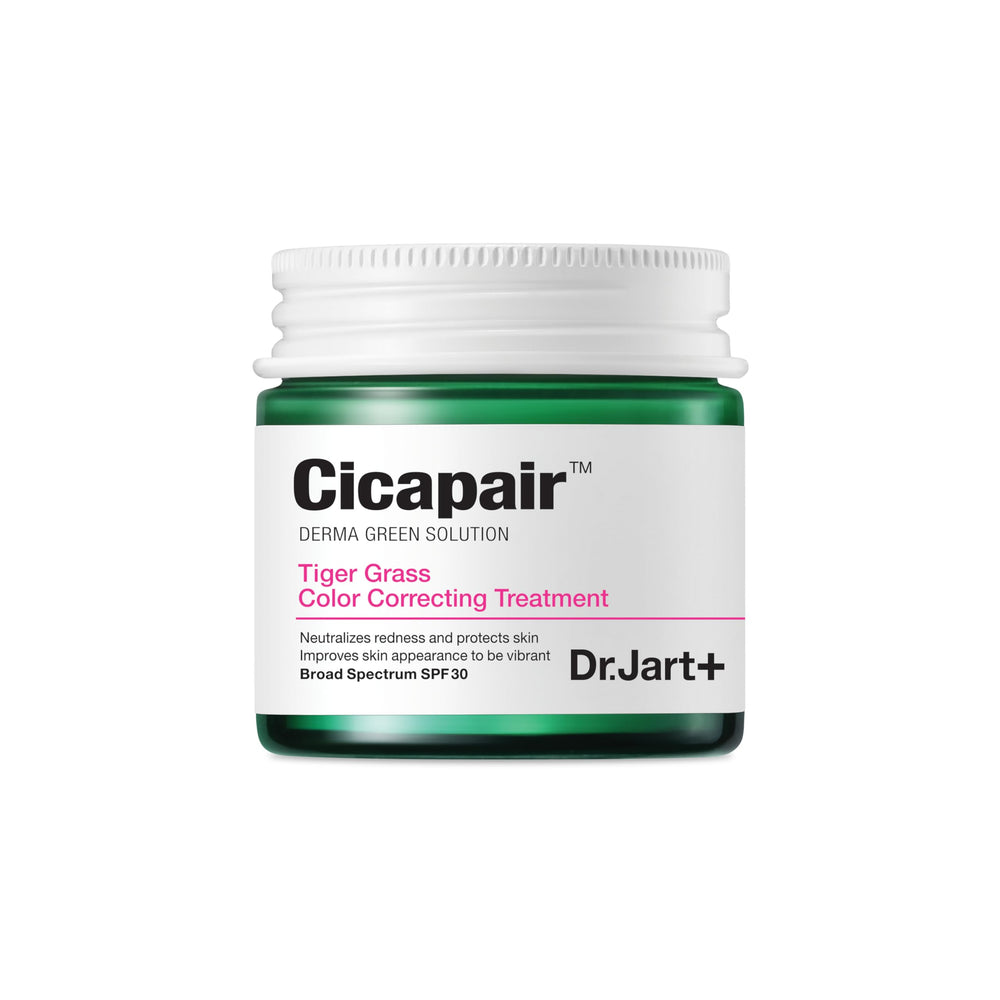 Dr.Jart+ Cicapair Color Correcting Treatment bottle with SPF 30 protection.