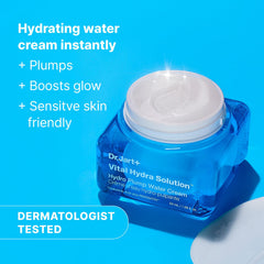 Close-up of gel texture for quick absorption in Dr.Jart+ moisturizer.