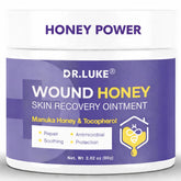 Dr. Luke Miel de Manuka Wound Gel en bote para cuidado de heridas menores.