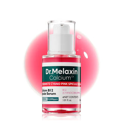 Dr.Melaxin Cemenrete Cyano Pink Serum botella frontal, mejora la suavidad de la piel.