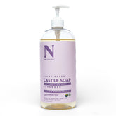 Dr. Natural Castile Lavender bottle showing gentle cleansing for skin.