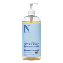 Dr. Natural Castile Peppermint Soap bottle showing gentle, plant-based cleansing.