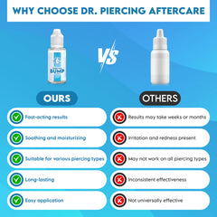 Dr. Piercing Aftercare: alantoína y aloe vera para calmar la piel alrededor del piercing.