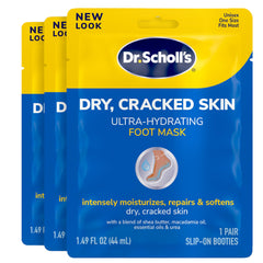 Dr. Scholl's mascarilla para pies secos hidrata y suaviza la piel áspera