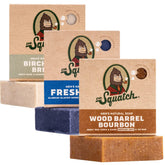 Dr. Squatch barra jabón natural Brisa de Madera de Abedul para uso diario.