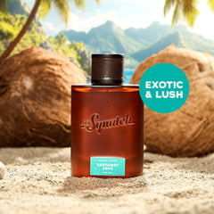 Castaway Cove label detail showing bergamot lavender vanilla notes