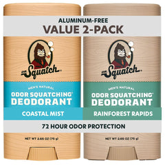 Dr. Squatch Coastal Mist deodorant stick for all-day freshness.