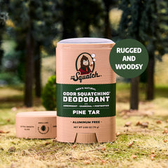 Dr. Squatch Postbióticos para cuidado suave de la piel.