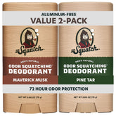 Dr. Squatch Maverick Musk deodorant stick delivers lasting freshness and natural protection.