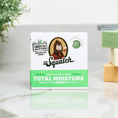 Dr. Squatch Total Moisture bar delivers non-drying moisture after washing
