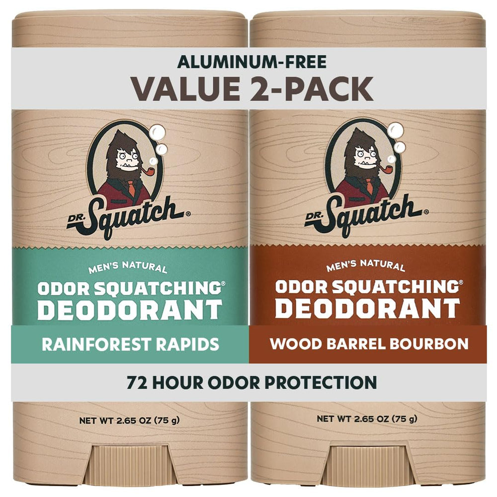 Dr. Squatch Rainforest Rapids deodorant stick for long-lasting odor control