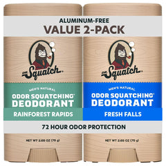 Dr. Squatch Rainforest Rapids deodorant stick for all-day odor control.