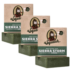 Dr. Squatch Sierra Storm jabón natural en barra, aroma fresco para la ducha diaria.