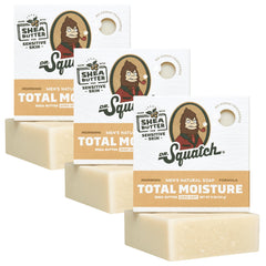 Dr. Squatch Total Moisture, barra sin aroma para piel sensible y suave