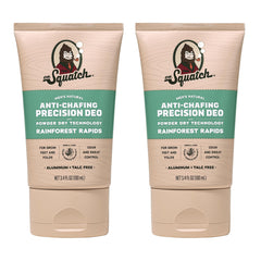 Dr. Squatch Whole Body Deodorant Rainforest Rapids bottle highlights odor control.
