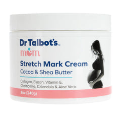 Envase de 8 oz de Dr. Talbot's Mom Stretch Mark Cream para hidratación diaria