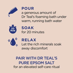 Dr Teal's aceite de almendra para piel nutrida tras el baño
